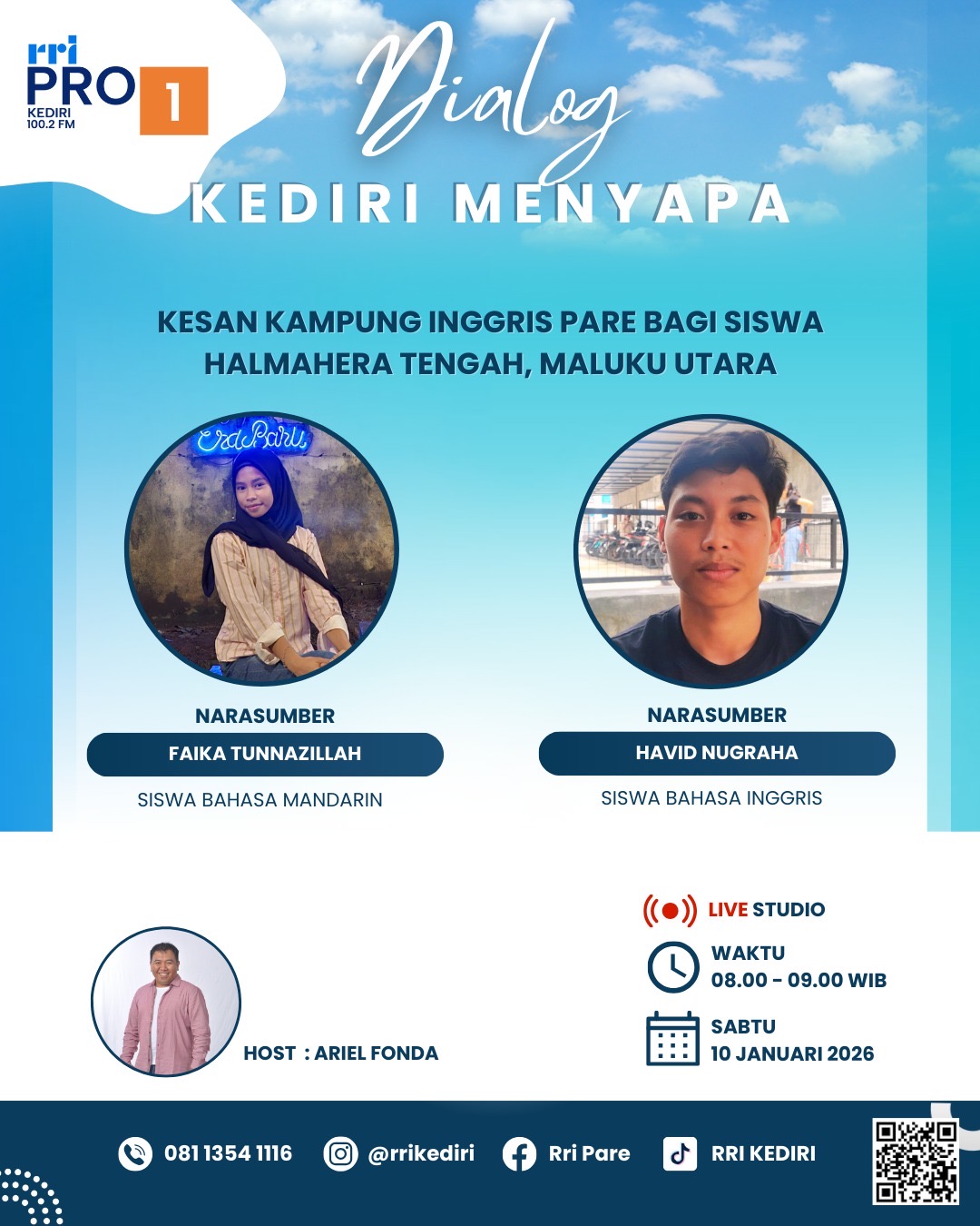 Kesan Siswa Hateng Akan Live di RRI Kediri