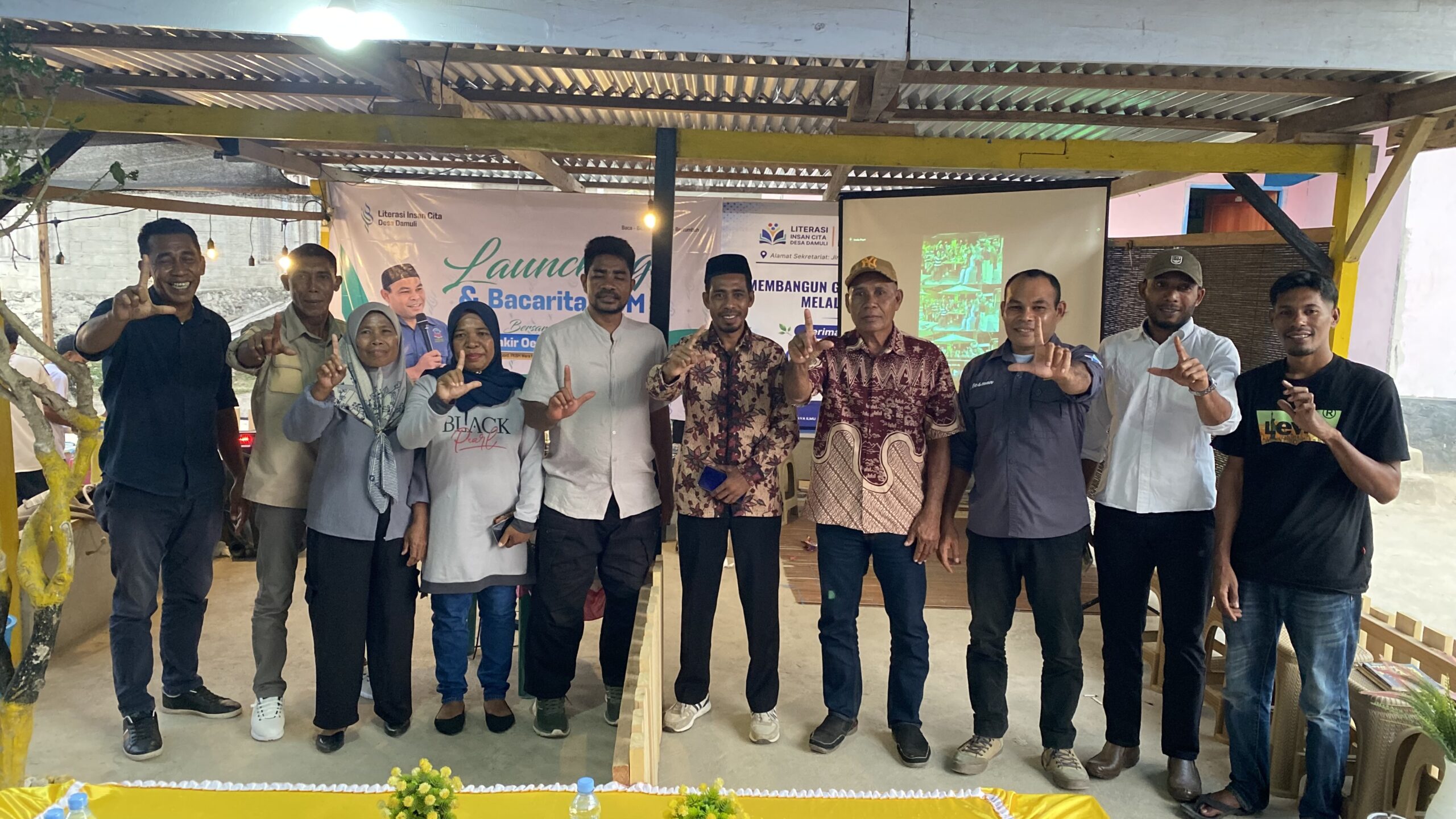 Launching Gerakan Literasi Insan Cita di Desa Damuli, Bangun Kesepakatan Bersama untuk Peningkatan SDM